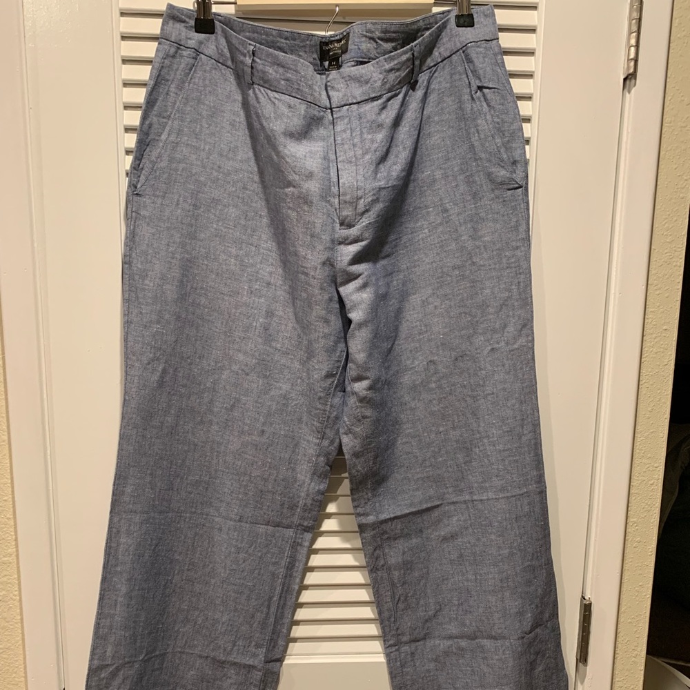 Banana Republic Linen Pants Blue